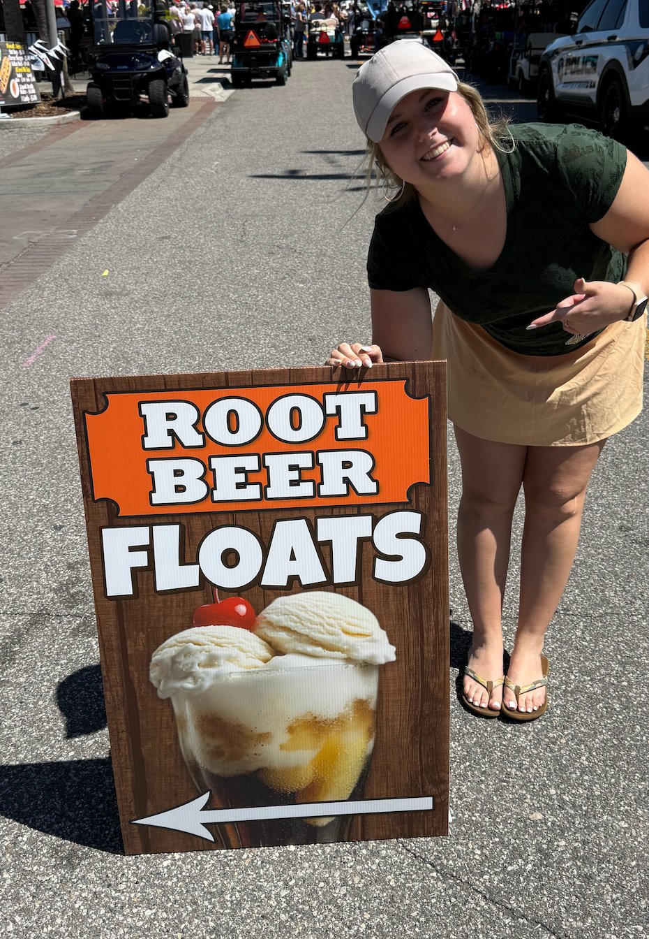 Root Beer Floats sign